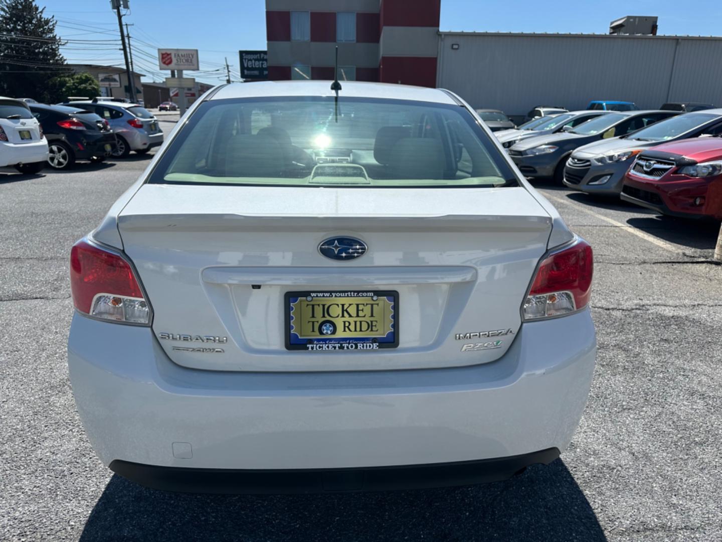 2016 WHITE Subaru Impreza 2.0i PZEV CVT 4-Door (JF1GJAA68GH) with an 2.0L H4 DOHC 16V engine, CVT transmission, located at 1254 Manheim Pike, Lancaster, PA, 17601, (717) 393-9133, 40.062870, -76.323273 - Photo#5